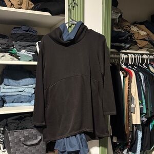 Black Cowl Neck Sweater